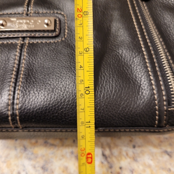 Tignanello Black Leather Crossbody Bag - Picture 10 of 13